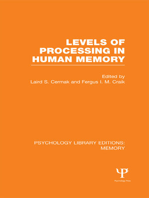 cover image of Levels of Processing in Human Memory (PLE